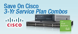 Save on Cisco 3-yr service plan combos