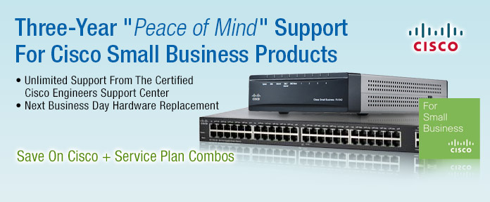 Save on Cisco 3-yr service plan combos