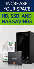 HD, SSD, AND NAS SAVINGS