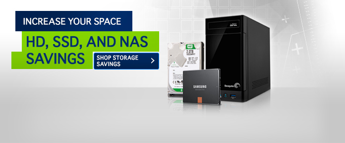 HD, SSD, AND NAS SAVINGS
