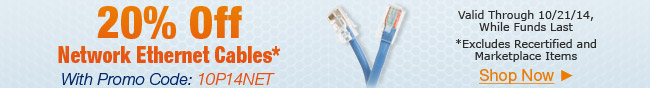 20% OFF Network Ethernet Cables