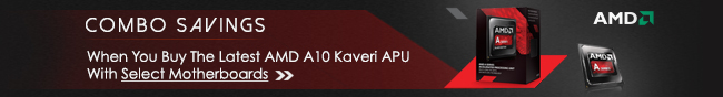 combp savings when you buy the latest AMD A10 kaveri apu with select motherboards