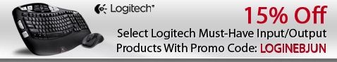 15% off select Logitech must-have input/output products with promo code