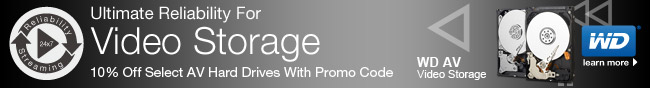 Ultimate Reliability For Video Storage. 10percent OFF Select AV Hard Drives With Promo Code. WD. Learn More